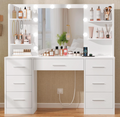 The Lumière™ Hollywood Vanity with Lighted Mirror