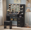 The Noire™ Hollywood Vanity with Lighted Mirror