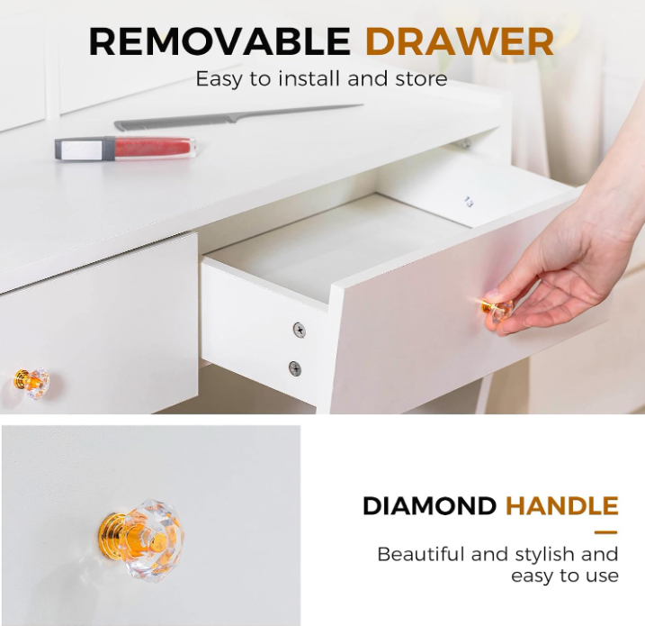 The Elodie™ Glow Vanity with LED Mirror