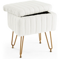 The Fifi™ Plush Vanity Stool with Hidden Storage
