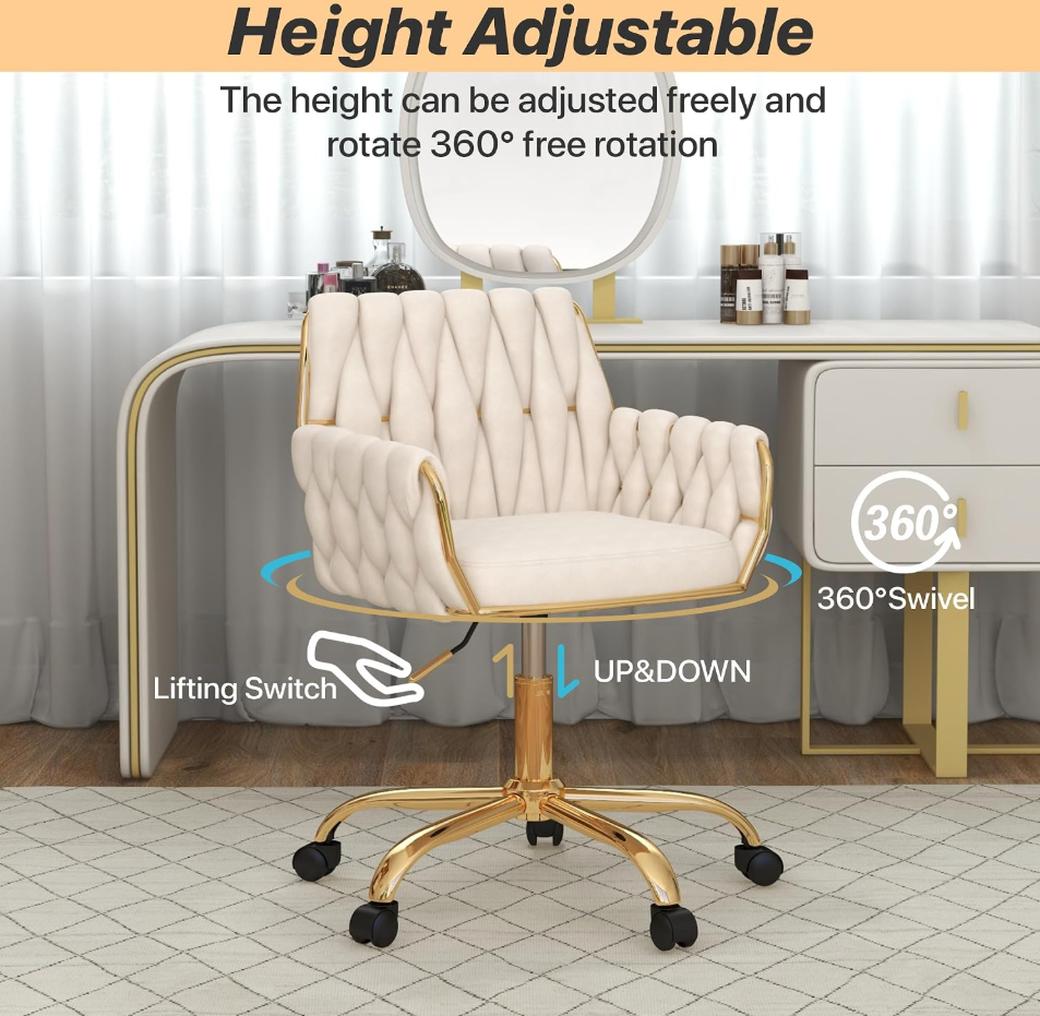 The Giselle™ Luxe Velvet Vanity Chair