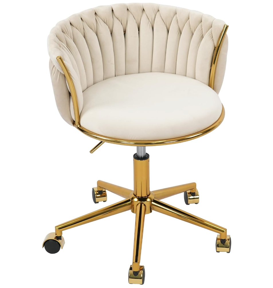 The Juliette™ Luxe Velvet Swivel Vanity Chair