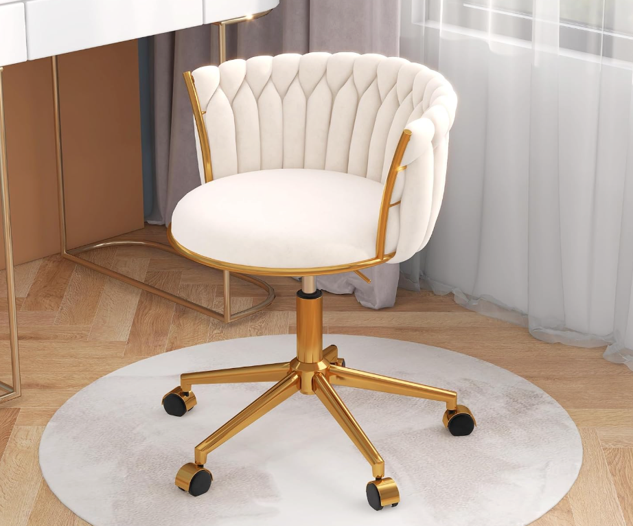 The Juliette™ Luxe Velvet Swivel Vanity Chair