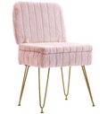 The Lottie™ Plush Vanity Chair with Hidden Storage
