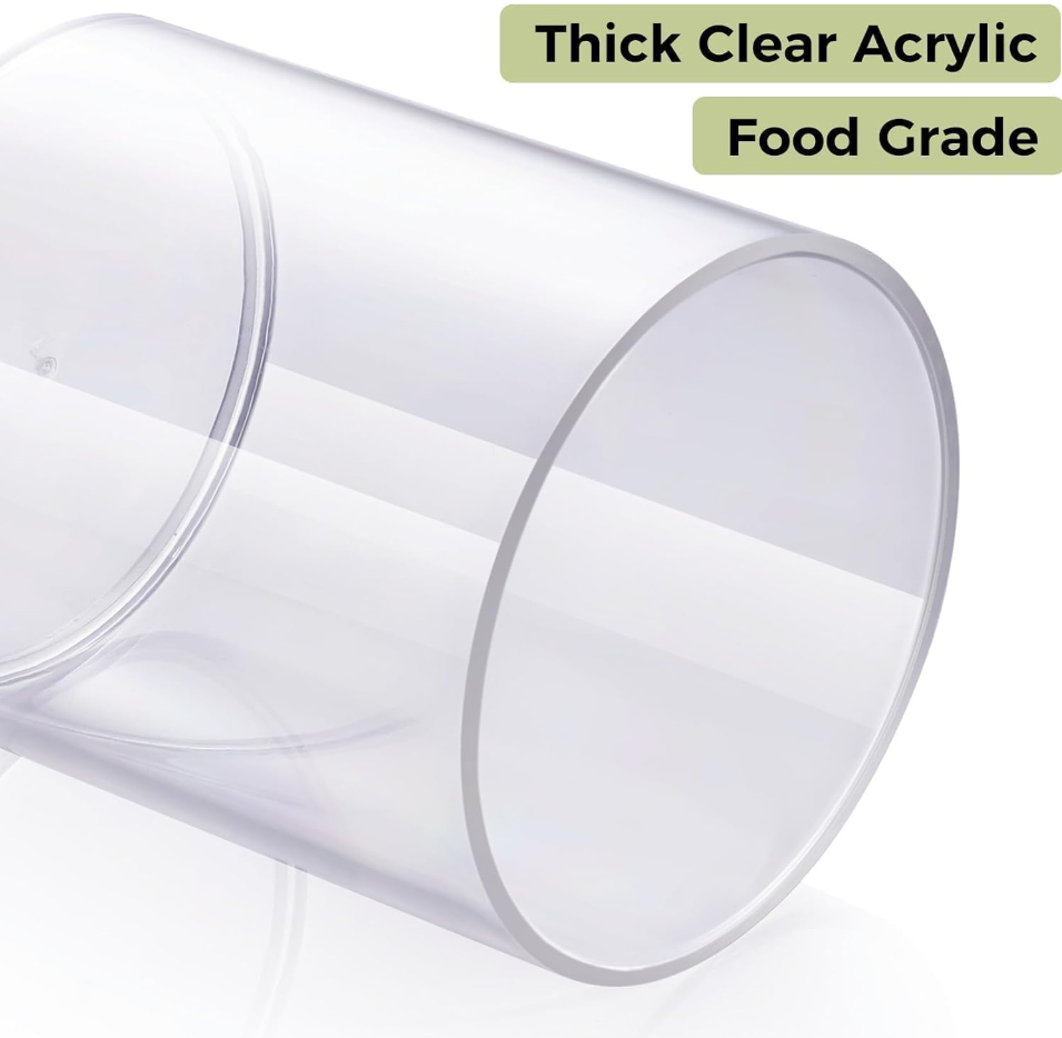 The Clara™ Clear Acrylic Vanity Organizer Set — 4 Pieces